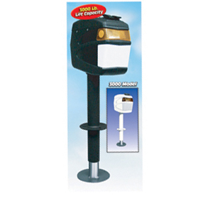 Black 3,000 lb Electric Tongue Jack