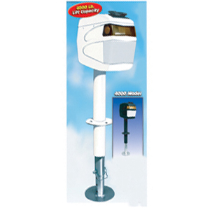 Black 4,000 lb Electric Tongue Jack