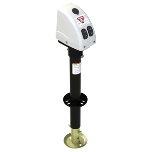 White 3500 lbs Electric Tongue Jack