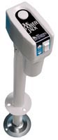 White 2" Post 2,500 lb Hi-Power Tongue Jack