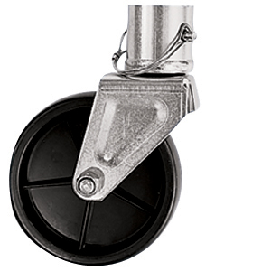 1,200 lb 2" Tube w/ Pin 6" Jack Wheel