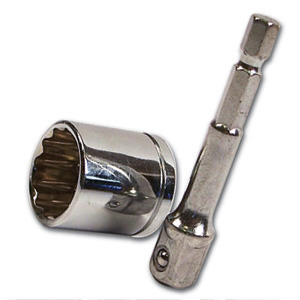 3/4" Hex Speed Socket Crank Handle Drill Attachment