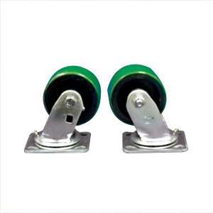1 Pair Hitch Bar Mount Swivel Skid Wheels
