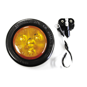 Amber 2" Round #30 LED Clearance Light Kit