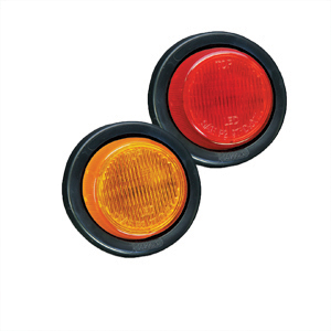 Amber 2.5" Round #31 LED Clearance Light Kit