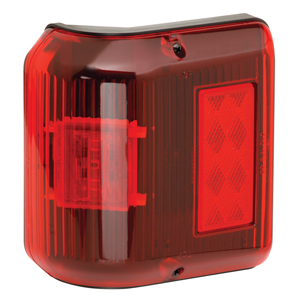 Red Wrap-Around LED Clearance Light w/Black Base