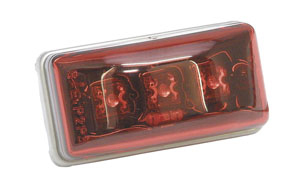 Red Square Mount LED Clearance Light