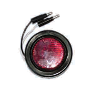Red 2" Sealed Round LED Clearance Light