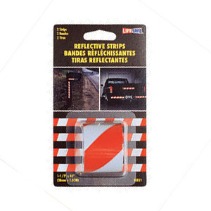 Red/Silver 1-1/2" x 40" Roll Reflective Taper