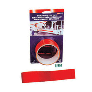 Red 1-1/2" x 4' Roll Reflective Tape