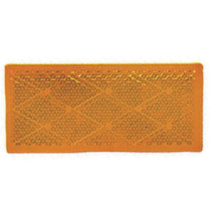 Amber 3-1/8" x 1-3/8" Rectangular Reflector