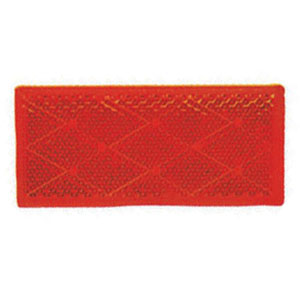 Red 3-1/8" x 1-3/8" Rectangular Reflector