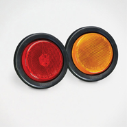 Amber 2.5" Round LED Clearance Light