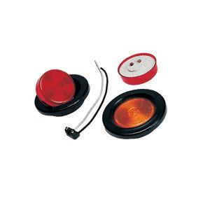 Amber Round Clearance Light, Pkg
