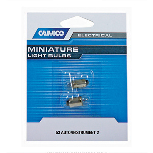 1000 hr #53 Instrument Automotive Bulb, 2/pk