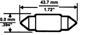 1000 hr Auto Instrument #211-2 Automotive Bulb, 2/pk