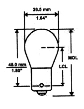 1000 hr Auto/RV Back-up #1141 Automotive Bulb, 2/pk