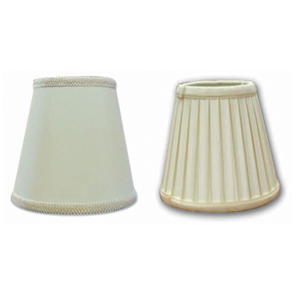 Shade White W/Nickel Trim