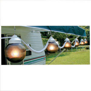 Bronze 10 Globe Patio Lights