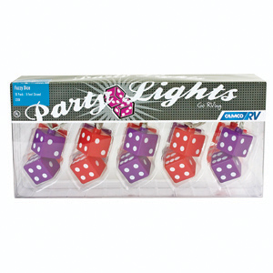 Fuzzy Dice 10 Light Set Patio Lights