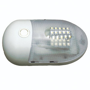 Whtie Single LED Pancake Light