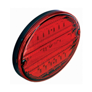 Red 3-Way 8" Oval LED Tail Light