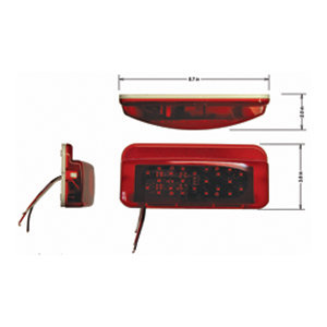 LED Tail Light w/ License Light