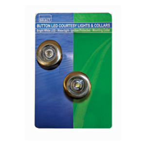 Nickel Bezel LED Button Light