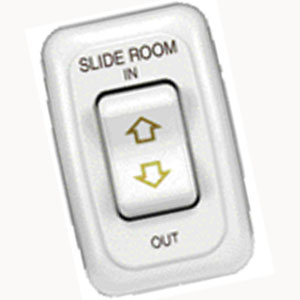 White Single Slide-Out Switch Assy