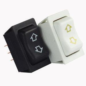White Slide-Out H/C Motor Switch