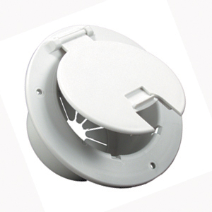 Polar White Round HD Electrical Cable Hatch
