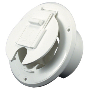 Polar White Plastic Round Electrical Hatch