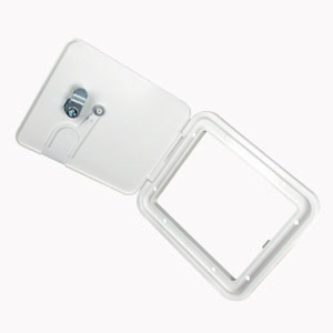 Polar White Low Profile Electrical Hatch