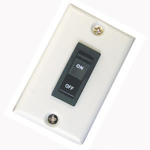 White Single Rocker Switch