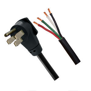 25' Male Pigtail 50 amp Power Cord