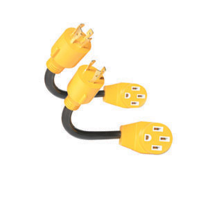 4 Prong 50 amp Dogbone Generator Park Power Adapter