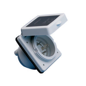 White 125/250V 30 amp Standard Park Power Easy Lock Inlet