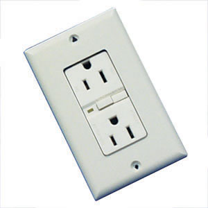 Ivory 15 Amp GFI Receptacle