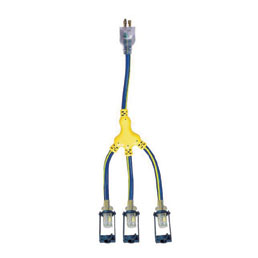 Locking 2ft 20A-15A "W" Park Power Adapter