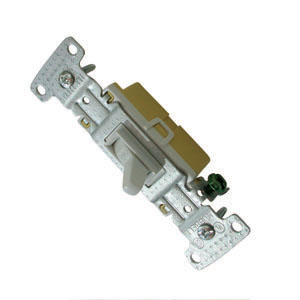 White Standard Toggle Light Switch