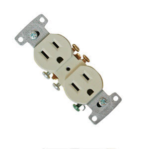 Ivory Standard Receptacle w/ Ground