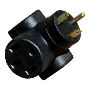 HD Molded 90 deg 30M/50F Park Power Adapter