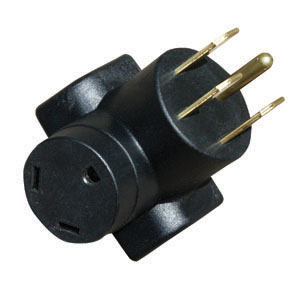 HD Molded 90 deg 50M/30F Park Power Adapter