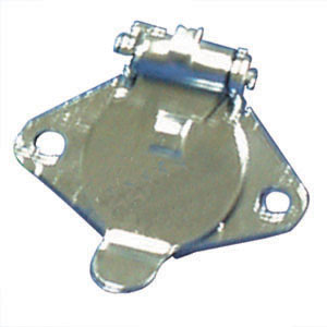 Metal 4-Round Socket Trailer Connector, Pkg