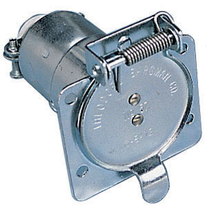 Plated Metal 7-Blade Socket Trailer Connector, Bulk