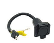 Plastic 4-Flat to 7-Blade Park Power Adapter