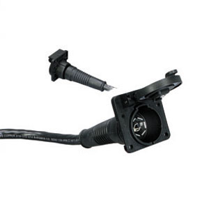 Super Flex 7-Blade Socket Trailer Connector w/ 4' Cable