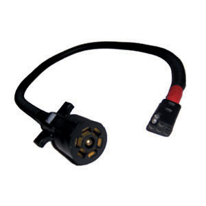 12" Leads 7-Blade to 6-Round Park Power Adapter