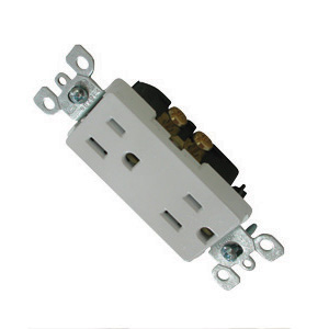 White Decor Speed-Wire Receptacle
