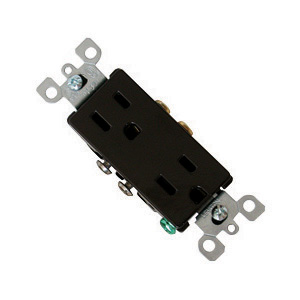 Brown Decor Speed-Wire Receptacle